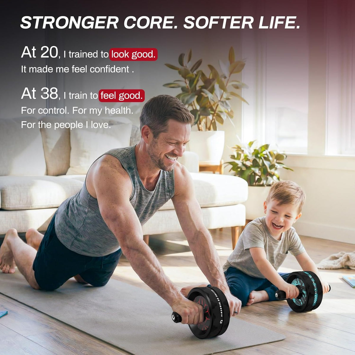 BURNCORE Ab Roller Wheel